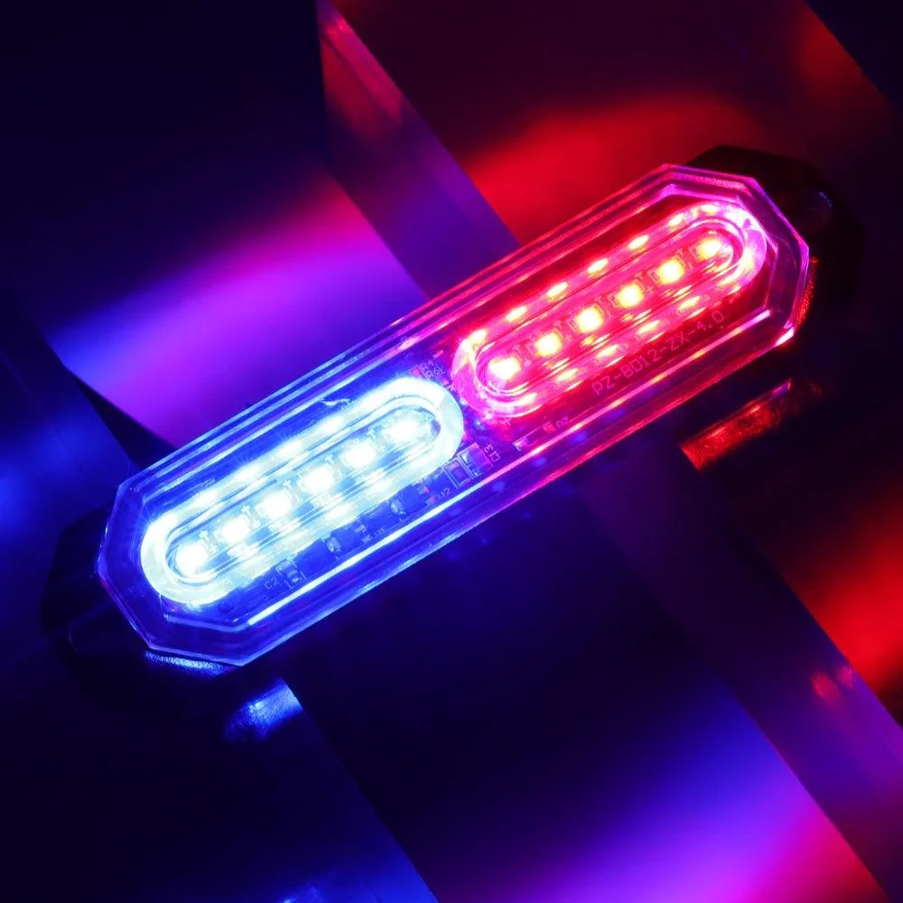 (4PSC/SET) 12LED Emergency Surface Mount Grill Strobe Light for Trucks Vehicles ATV RV Cars Van - Image 7