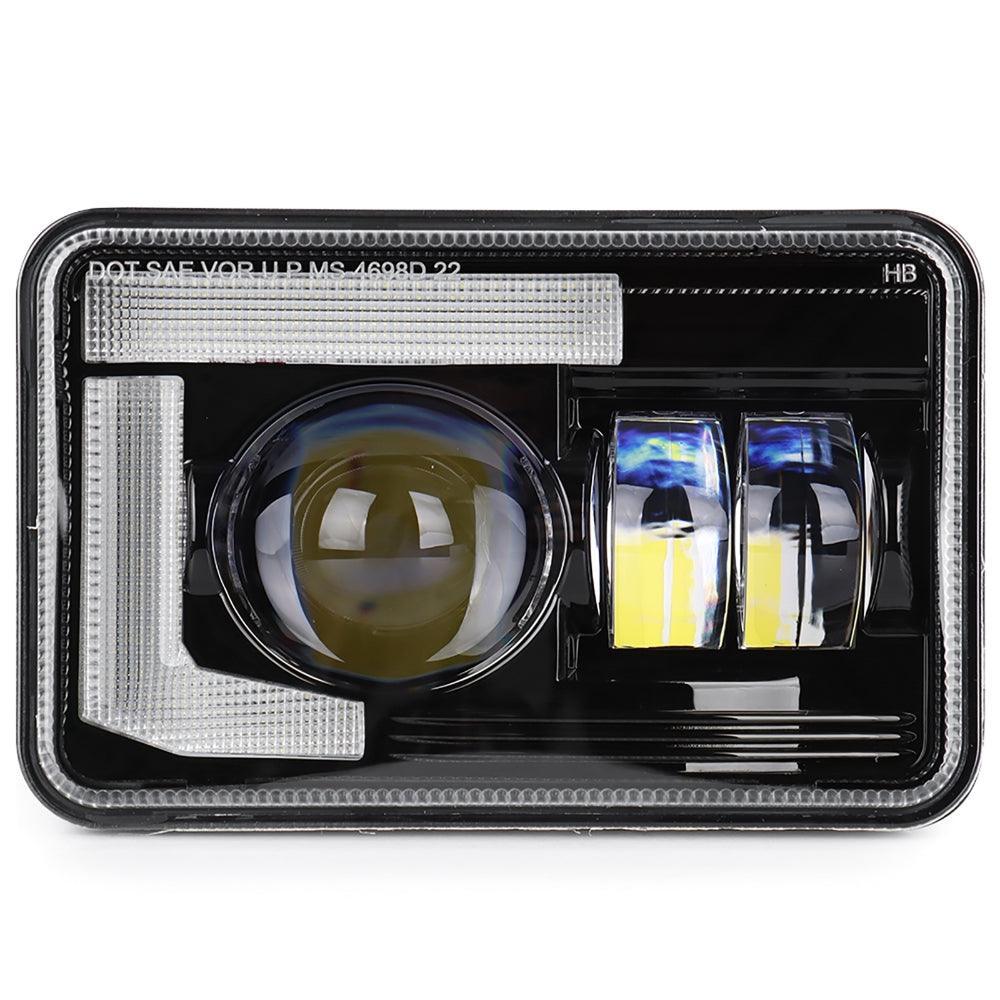 4x6 Inch DOT Sealed Beam LED Headlights with DRL For Peterbilt Kenworth Freightinger Ford Chevrolet - Image 8