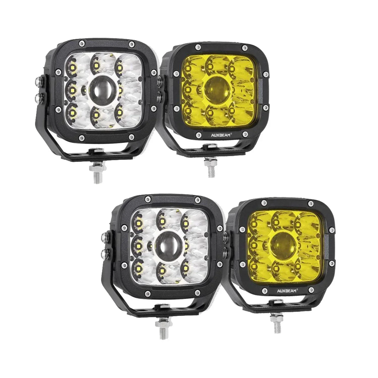 (2pcs/4pcs set) 5 Inch 110W White/Amber Spot Light LED Driving Lights for Toyota Tacoma - Image 29