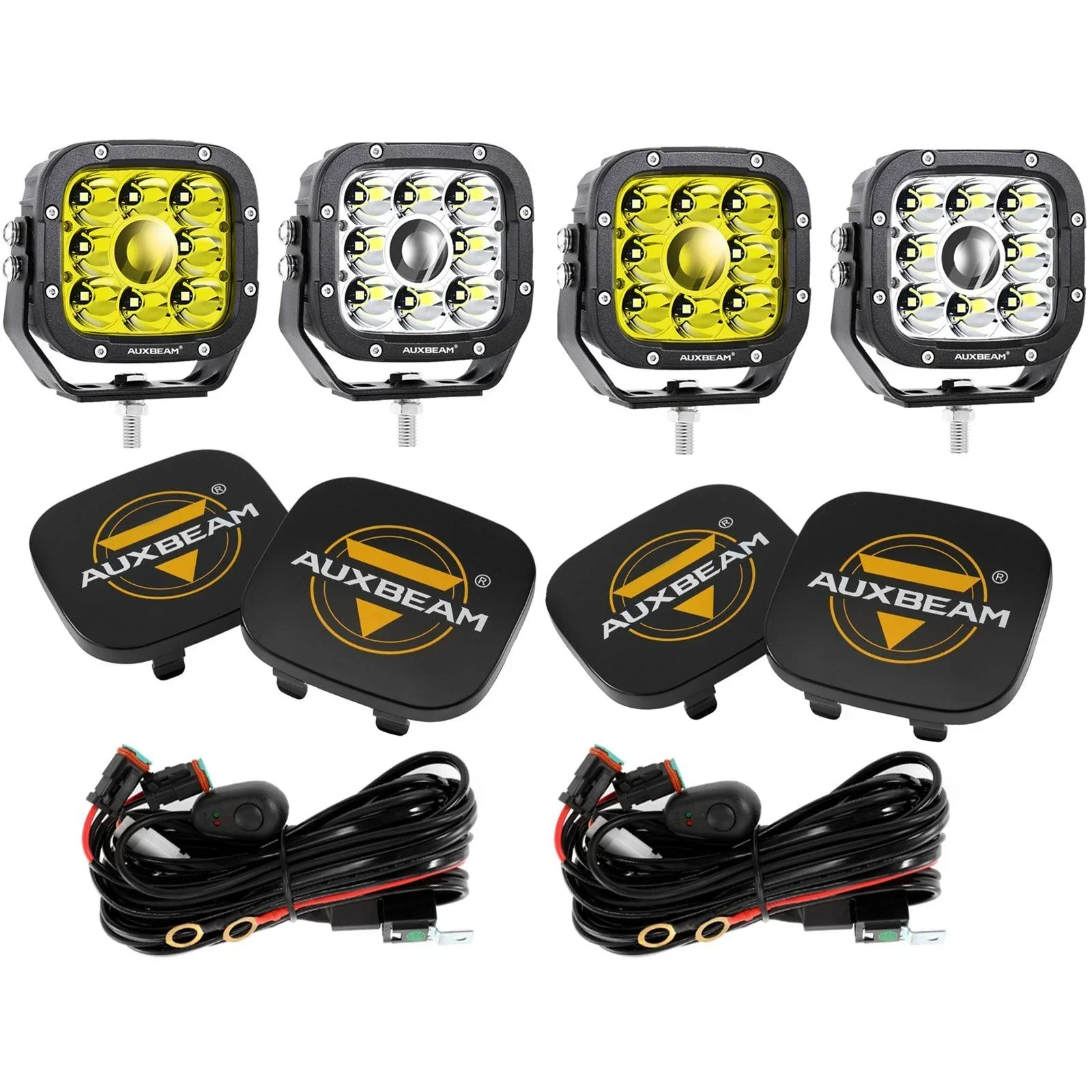 (2pcs/4pcs set) 5 Inch 110W White/Amber Spot Light LED Driving Lights for Toyota Tacoma - Image 30