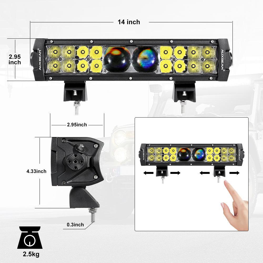 5D-PRO Series LED Light Bar with 5D Projectors for ATV UTV - Image 13