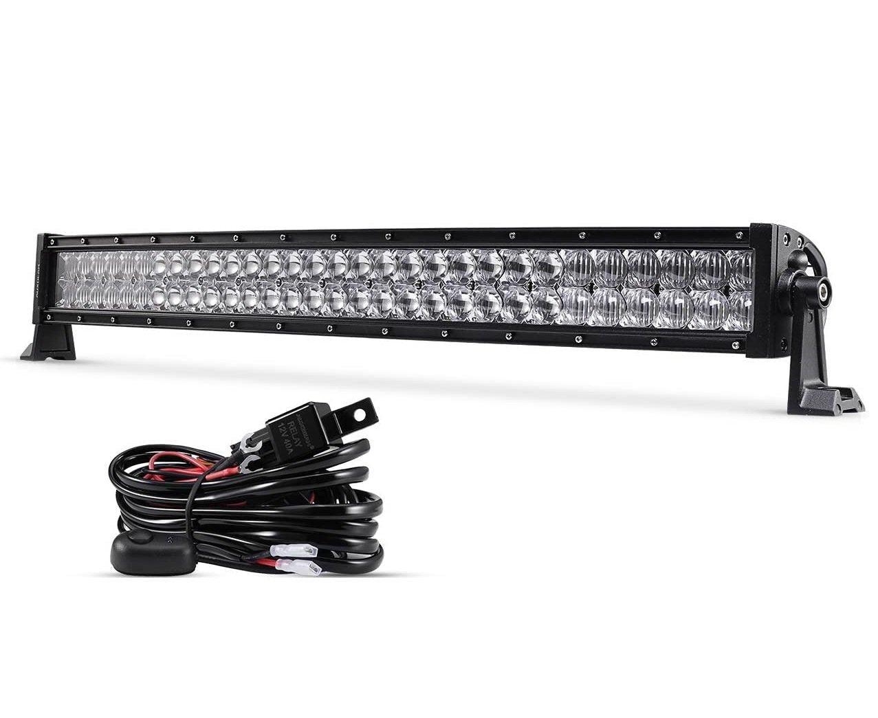 22 Inch-52 Inch 5D Series Straight/Curved Combo Beam Double Row LED Light Bar for 2015 Chevy Silverado 1500 2500 3500 - Image 19