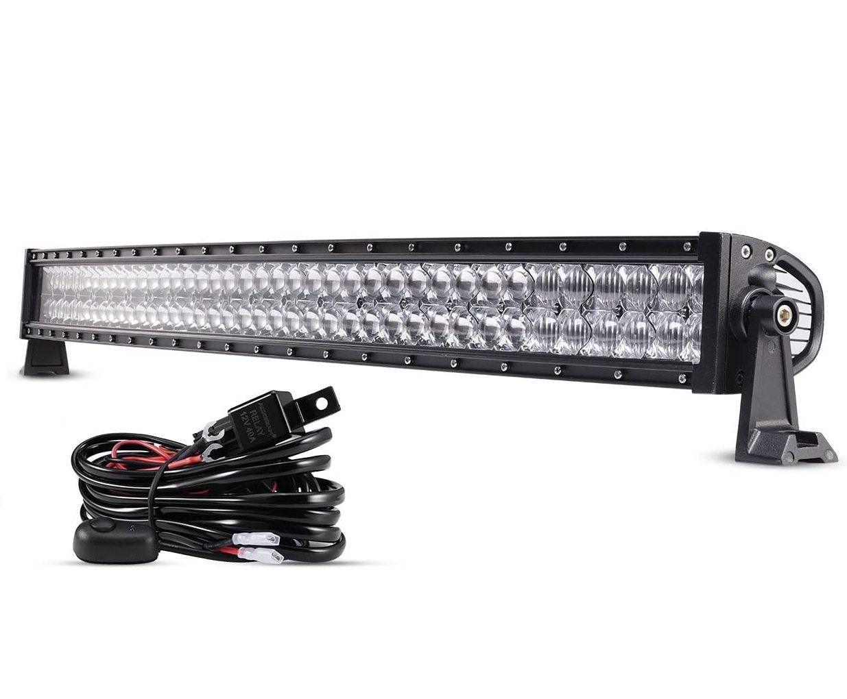 22 Inch-52 Inch 5D Series Straight/Curved Combo Beam Double Row LED Light Bar for 2015 Chevy Silverado 1500 2500 3500 - Image 24