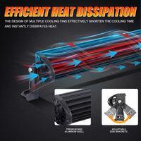 22 Inch-52 Inch 5D Series Straight/Curved Combo Beam Double Row LED Light Bar for 2015 Chevy Silverado 1500 2500 3500 - Image 7