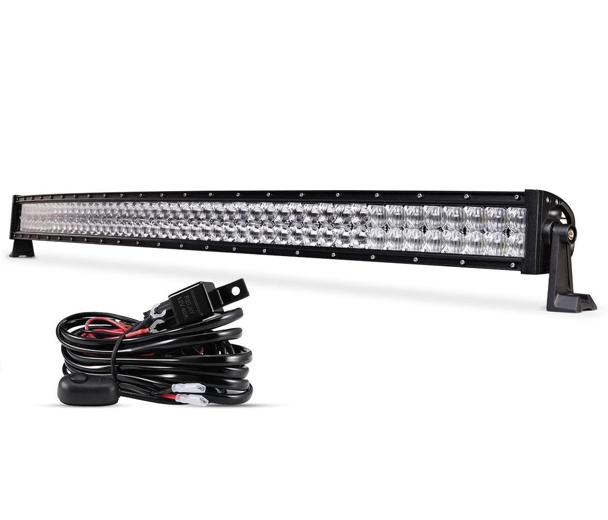 22 Inch-52 Inch 5D Series Straight/Curved Combo Beam Double Row LED Light Bar for Ford Bronco - Image 21