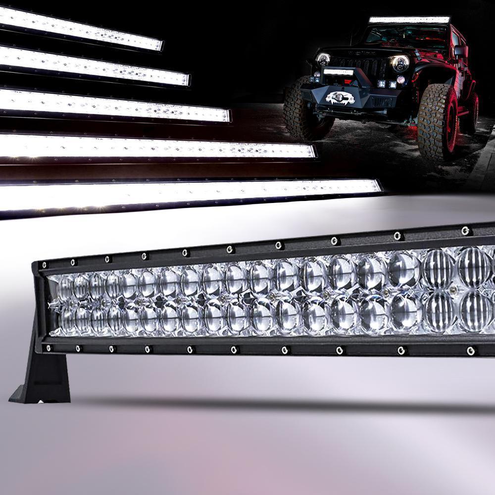22 Inch-52 Inch 5D Series Straight/Curved Combo Beam Double Row LED Light Bar for Chevy Tahoe - Image 12