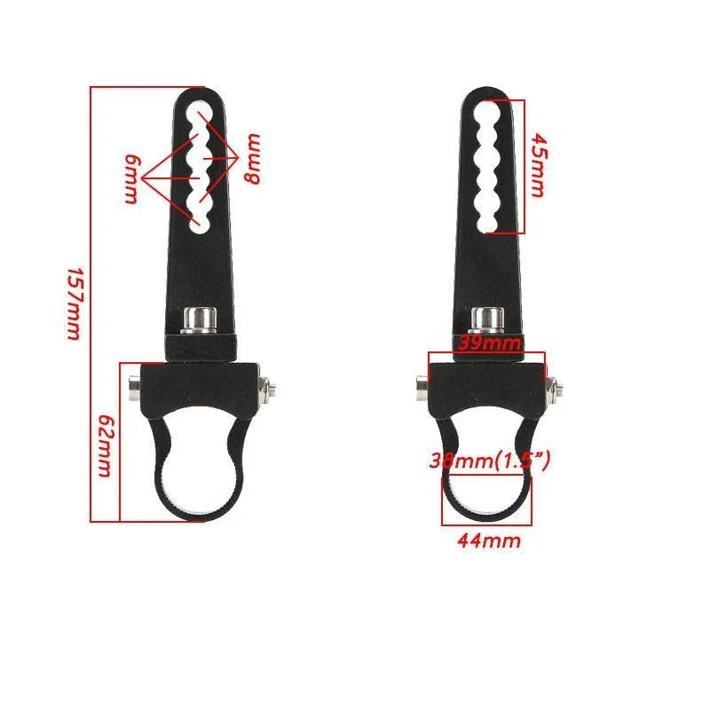 (2pcs/set) 1.5 Inch Light Bar Mounting Bracket Kit Bull Bar Roll Cage Clamps - Image 3
