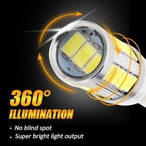 7440 7440A LED Backup Reverse/Turn Signal/Brake Tail Light Bulbs 20W 4000LM 6500K White 33LED Series | 2 Bulbs - Image 8