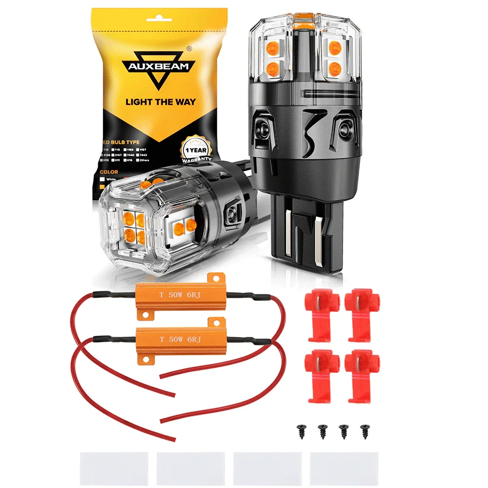 🆕T20 7443 7440 LED Turn Signal Light Rear/Front, Side Marker Light Bulbs 13W 500% High Brightness CAN-Bus Error Free 3000K Amber B52 Series | 2 Bulbs - Image 19