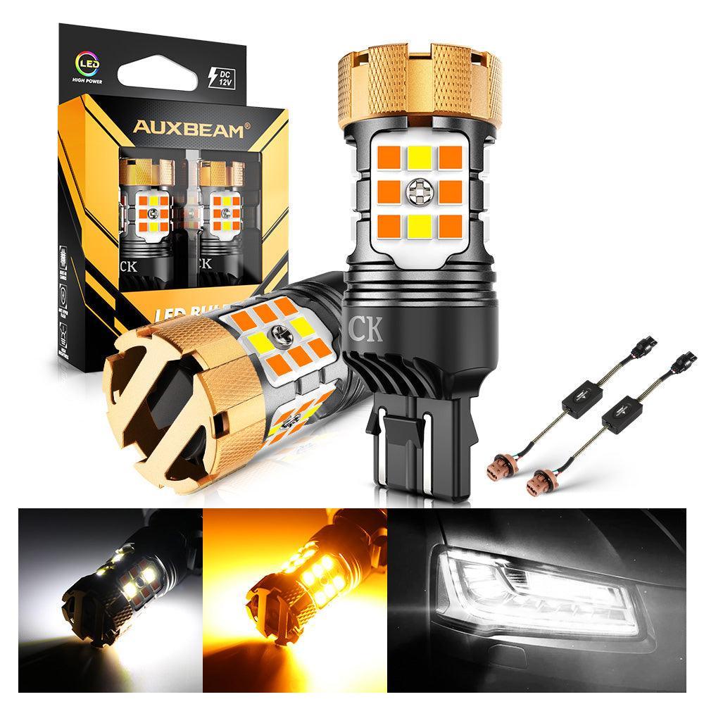 🆕 7443 US-CK LED Front Turn Signal & DRL Light Bulbs 50W 4000LM CAN-Bus Error Free Dual Color Switchback White & Amber B21-PRO Series | 2 Bulbs - Image 10