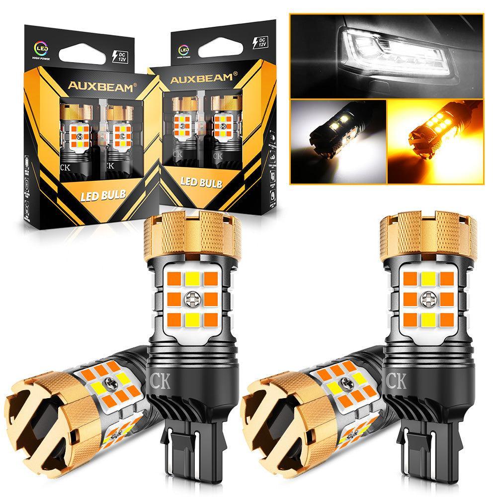 🆕 7443 US-CK LED Front Turn Signal & DRL Light Bulbs 50W 4000LM CAN-Bus Error Free Dual Color Switchback White & Amber B21-PRO Series | 2 Bulbs - Image 9