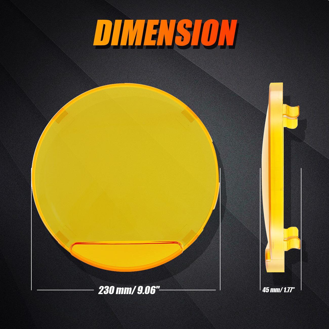 (2pcs/set) 9 INCH 270W 37776LM 360-PRO Series LED Driving Lights+Amber/Black Covers(Optional) for ATV UTV SIDE BY SIDE 4X4 - Image 11