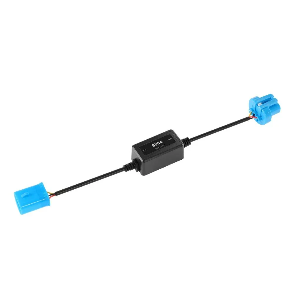 9004/HB1 C10-MODEL Enhanced LED Headlight Bulbs Canbus Decoder Anti-Flicker Hyper Flash No Warning Harness Resistor Conversion Kit 2pcs/set - Image 7