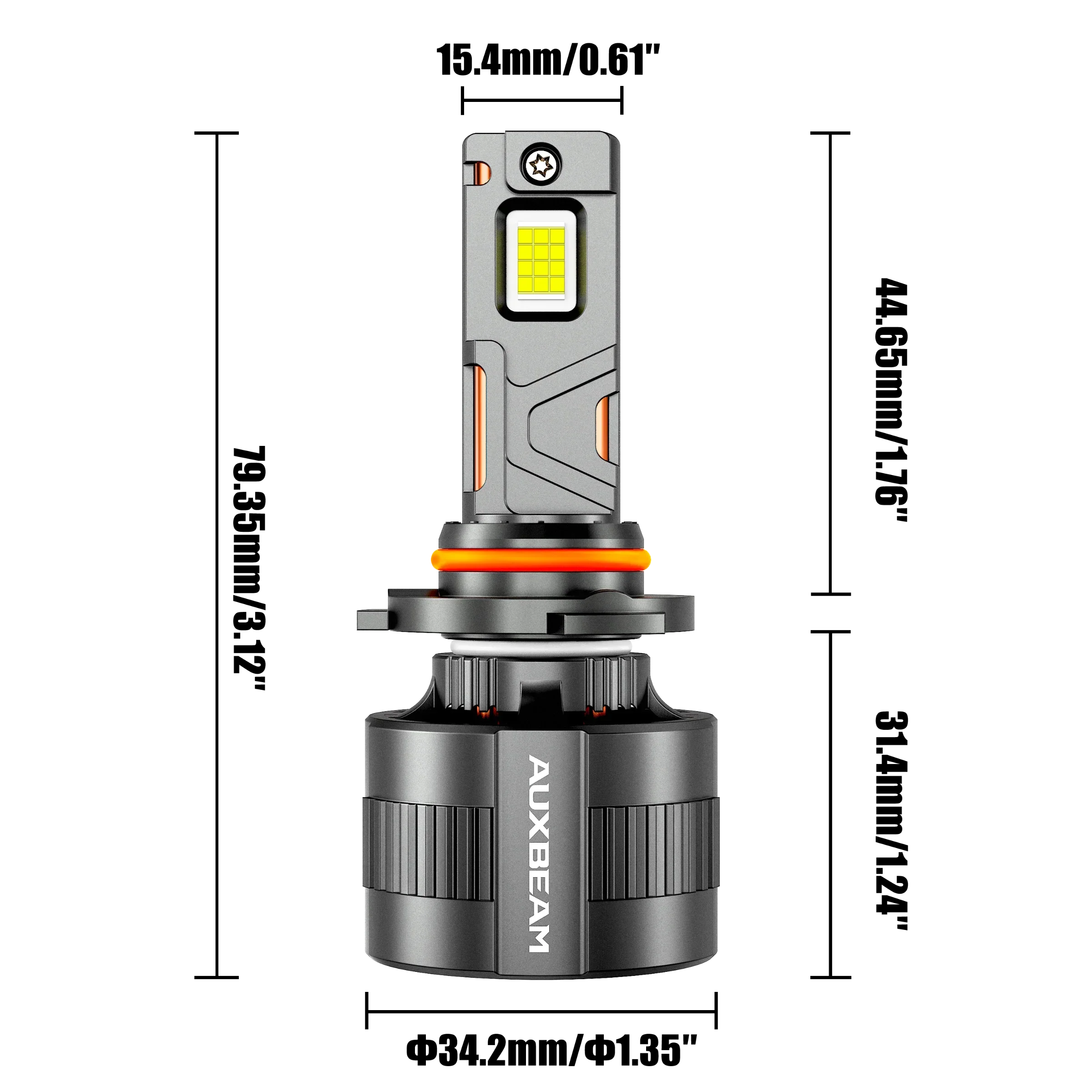 🆕9005/HB3 LED Headlight Bulbs 130W 32000LM F35 Series Dual Compatibility 12V/24V 6500K Cool White | 2 Bulbs - Image 7