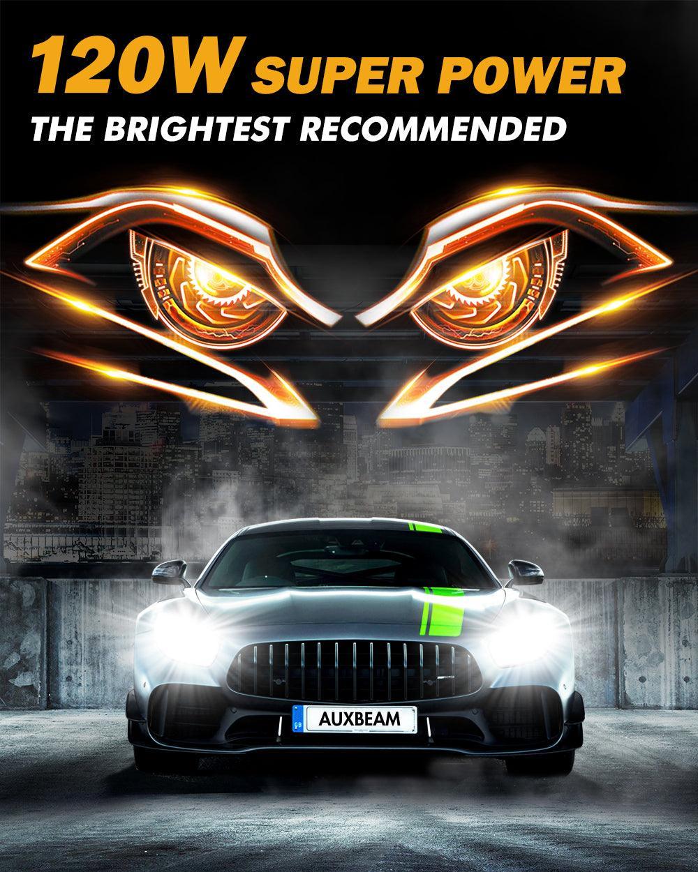 9005+H11 LED Headlight Bulbs 120W 25000LM GX Series Brightest 6500K Cool White | 4 Bulbs - Image 2