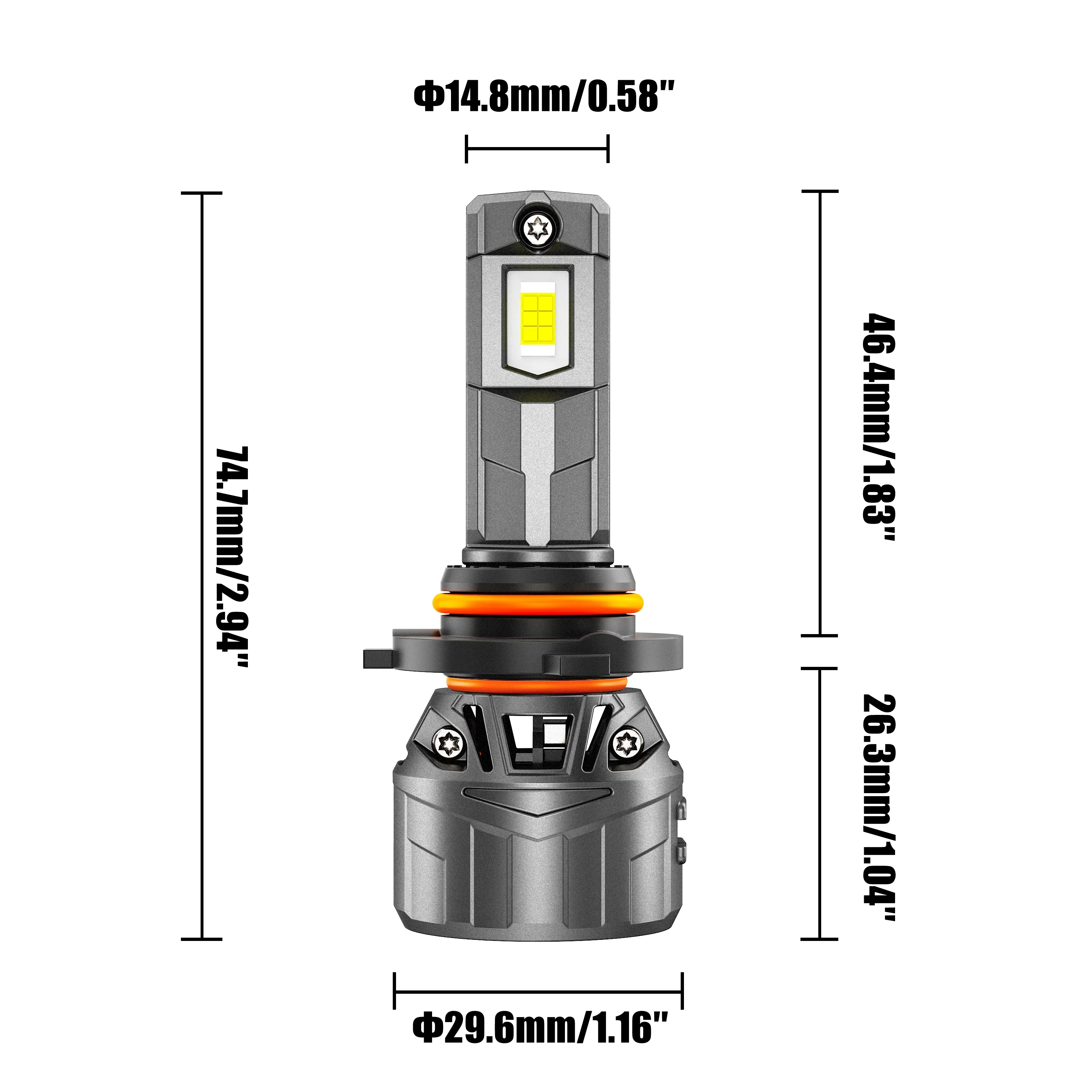 🆕9005+H11 LED Headlight Bulbs 100W 22000LM F18 Series 1:1 Mini Size 6500K Cool White | 4 Bulbs - Image 6