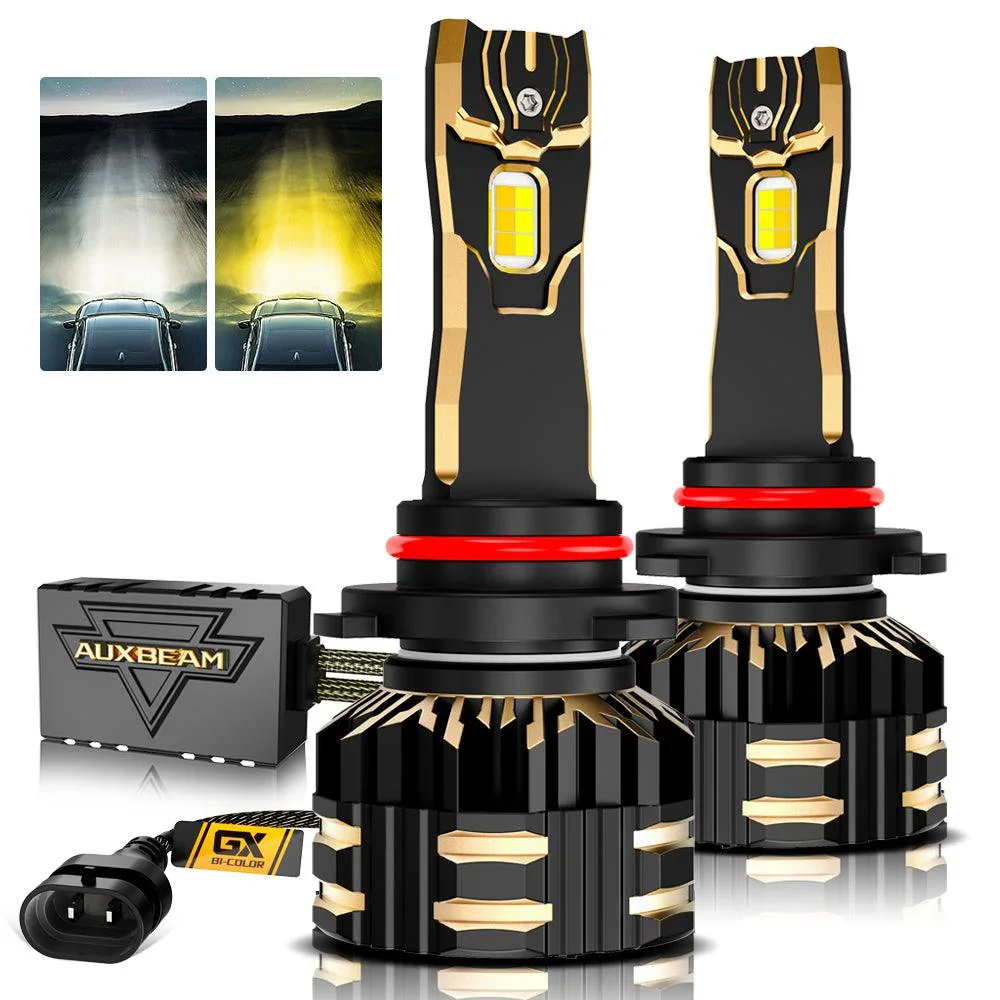 9005/HB3 LED Bulb Fog Lights/Low Beam Lights 110W 25000LM GX Bi-Color Series High Power & Brightness Dual Color Switchback | 2 Bulbs