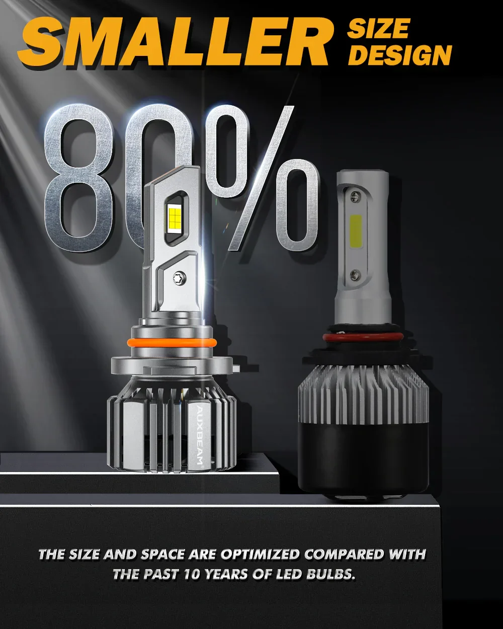 9005/HB3/H10 LED Headlight Bulbs 90W 20000LM F15 Series 20% Smaller Size 6500K Cool White | 2 Bulbs - Image 6