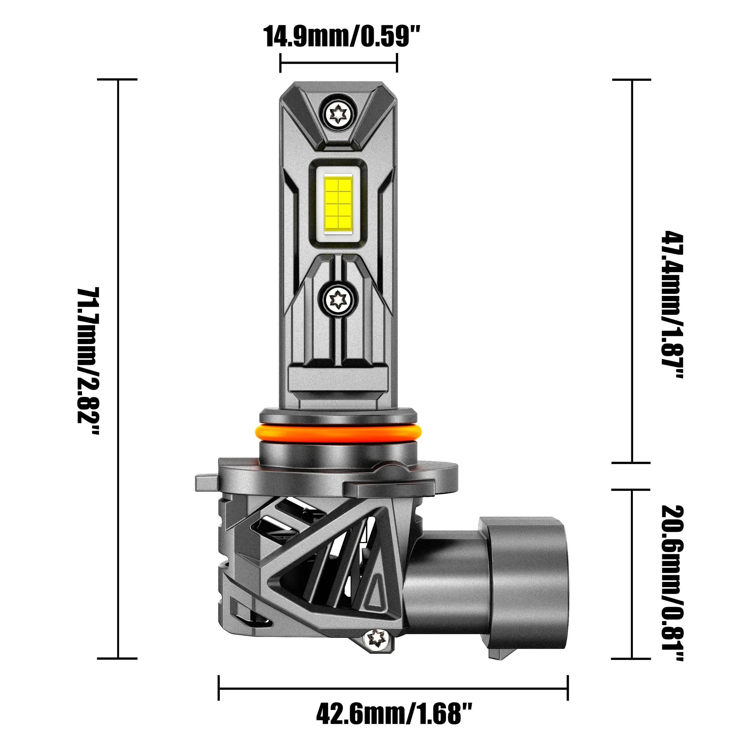 🆕9005/HB3 LED Headlight Bulbs 90W 22000LM Q26S Series 1:1 Same OEM Size 6500K Cool White | 2 Bulbs - Image 10