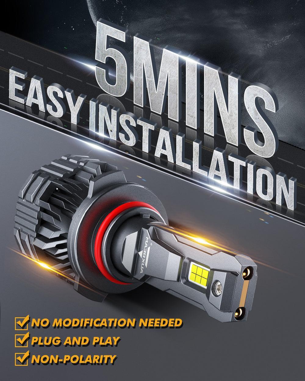 9005 LED Headlight Bulbs 110W 24000LM F22 Series High Brightness 6500K Cool White | 2 Bulbs - Image 4