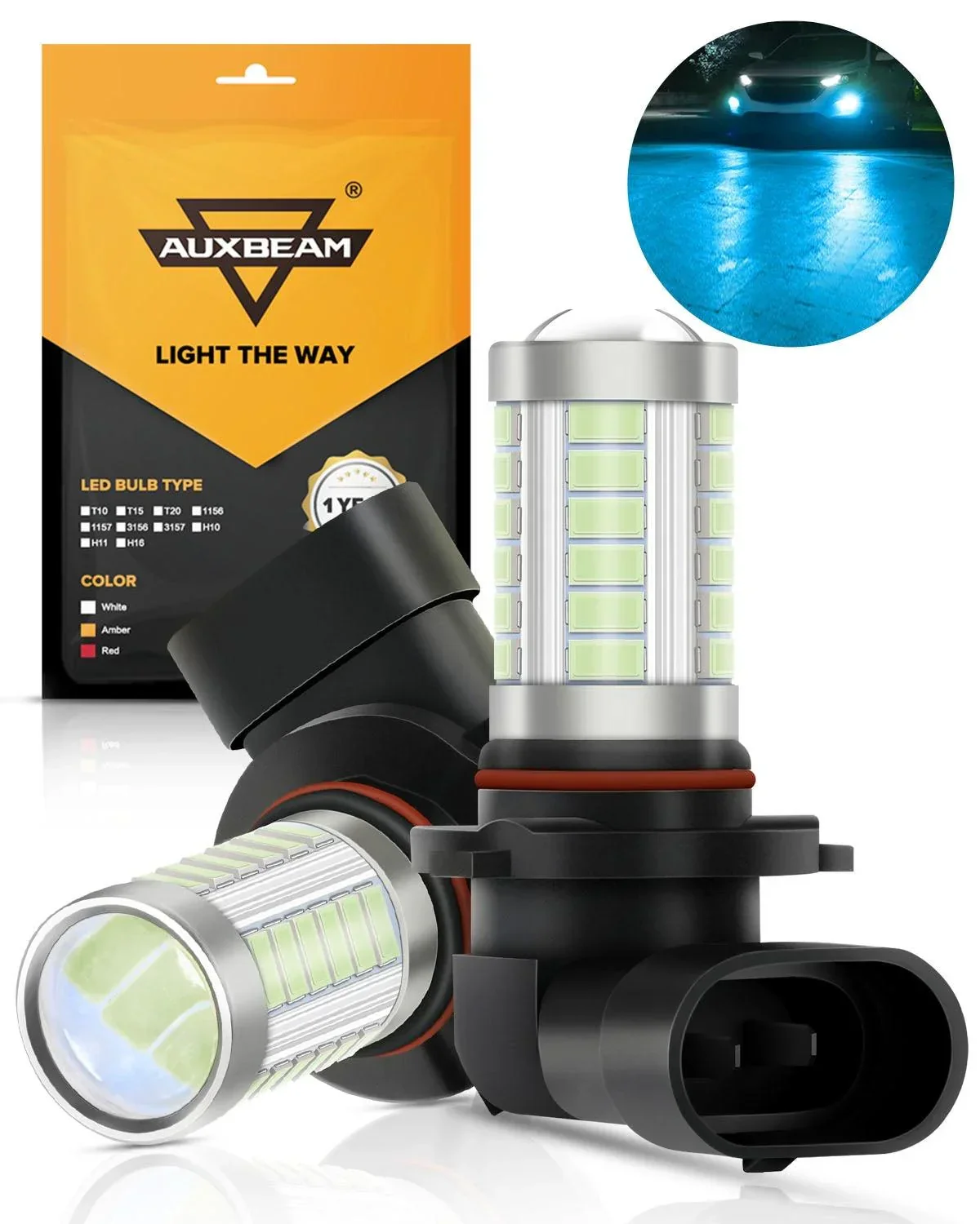 9006/HB4 LED Fog Light/DRL Bulbs 50W 4000LM Ice Blue 33LED Series | 2 Bulbs - Image 9
