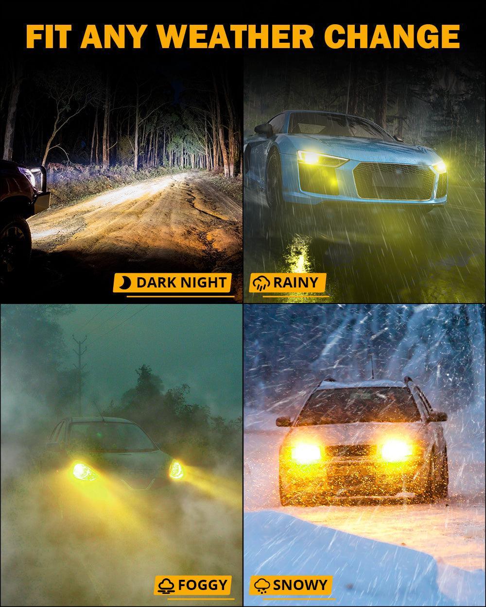 🆕9006/HB4 RGB LED Headlight Bulbs/DRL/Fog Light R7 Series 70W 25000LM 6500K Cool White + RGB Remote Control | 2 Bulbs - Image 10