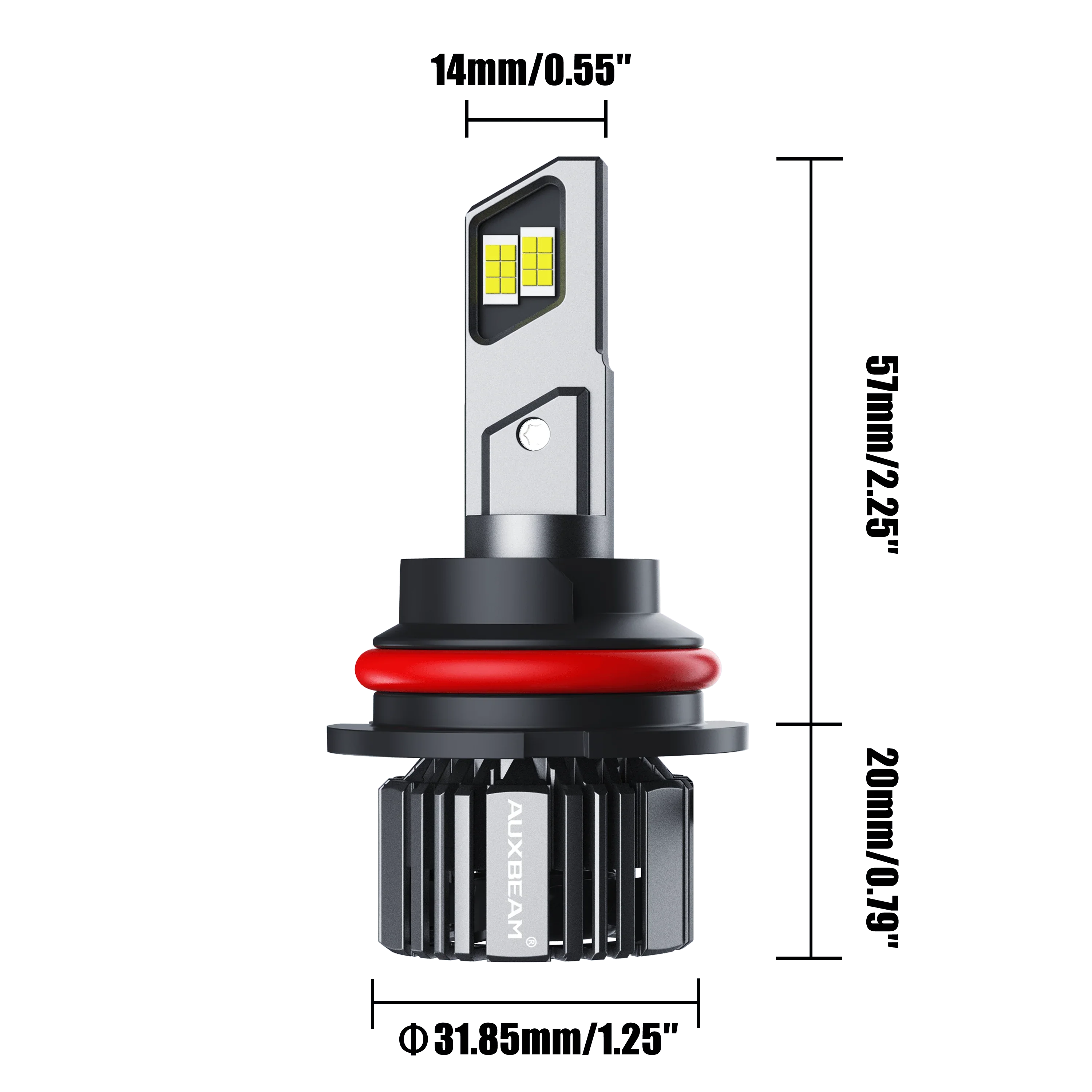 9007/HB5 LED Headlight Bulbs 90W 20000LM F15 Series 20% Smaller Size 6500K Cool White | 2 Bulbs - Image 6