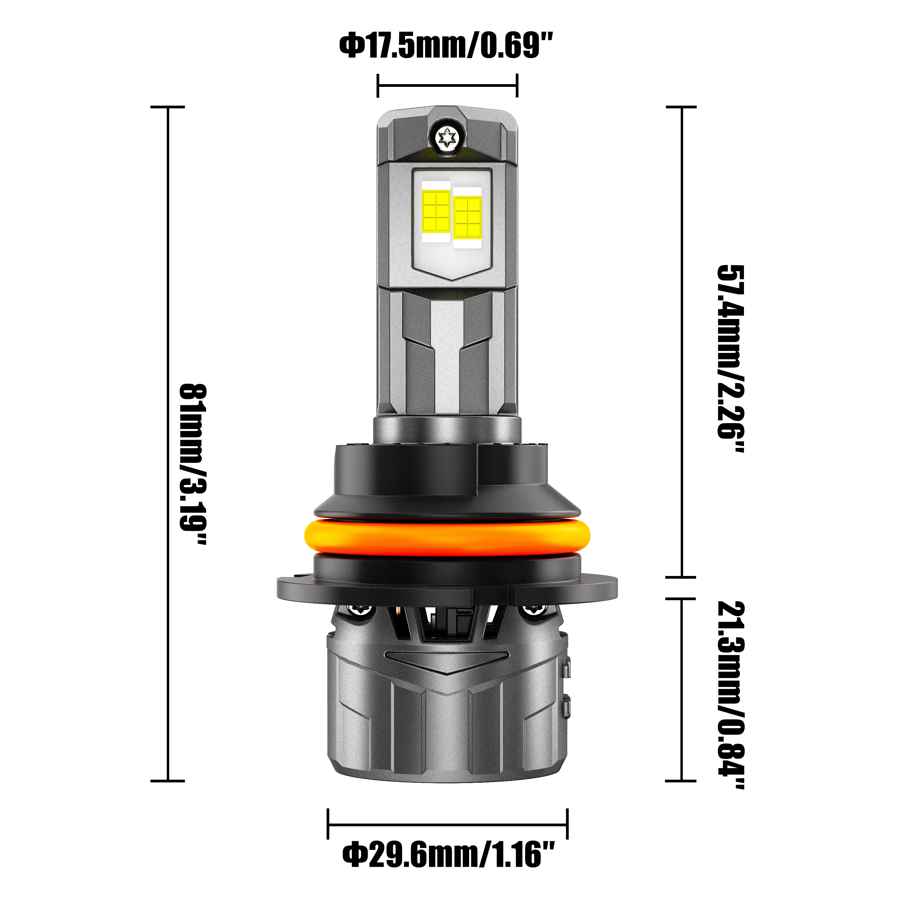 🆕9007/HB5 LED Headlight Bulbs 100W 22000LM F18 Series 1:1 Mini Size 6500K Cool White | 2 Bulbs - Image 10