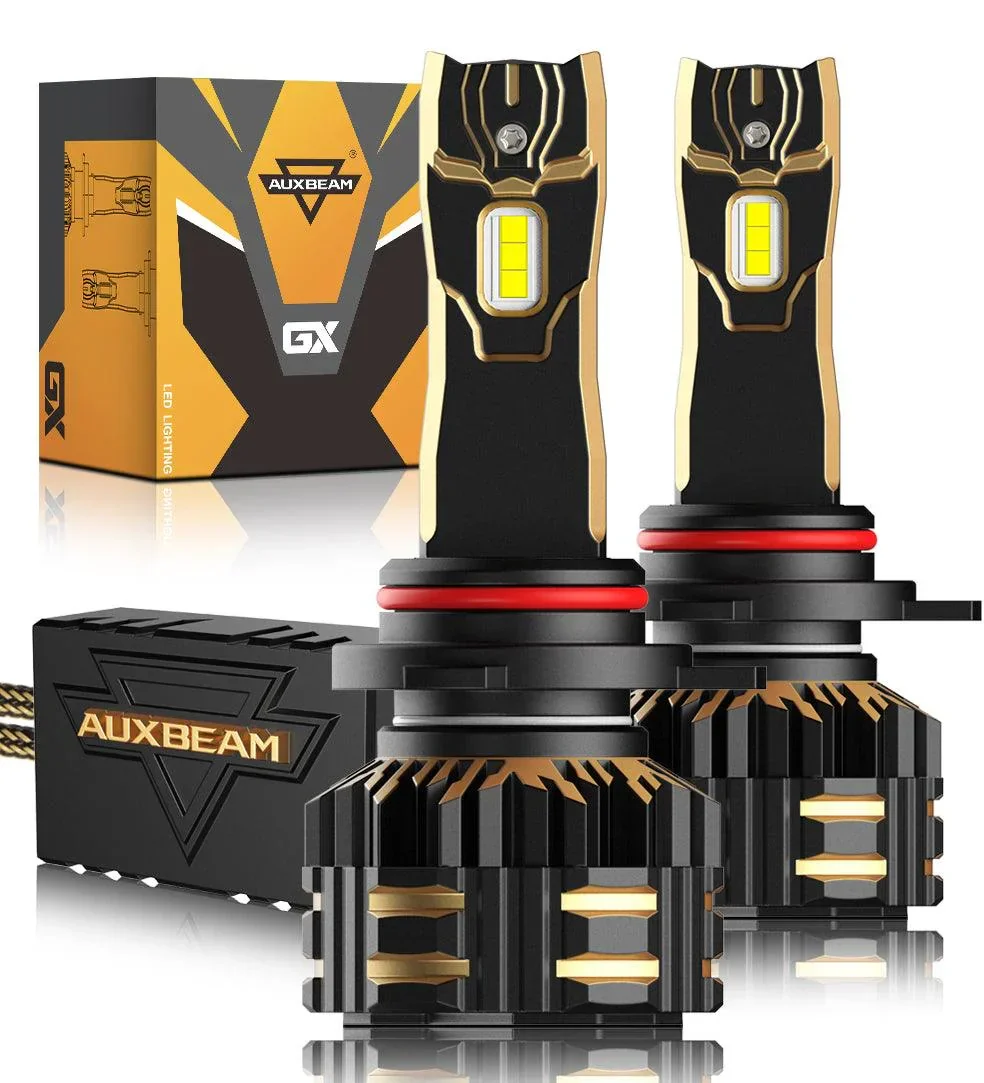 9012/HIR2 LED Headlight Bulbs 120W 25000LM GX Series Brightest 6500K Cool White | 2 Bulbs
