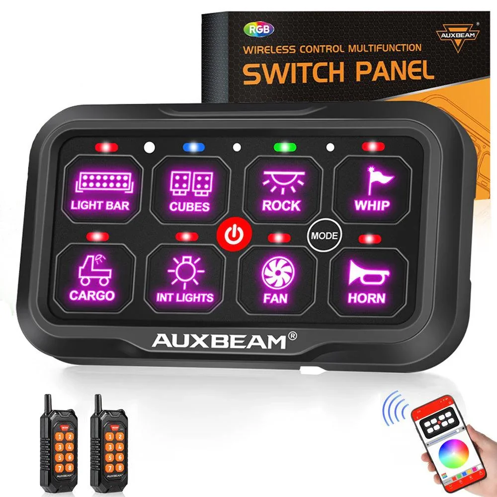 AC Series 8 Gang (AC-800) RGB Switch Panel with APP&Remote Control, Toggle/ Momentary/ Pulsed Mode Supported(One-Side Output) - Image 10