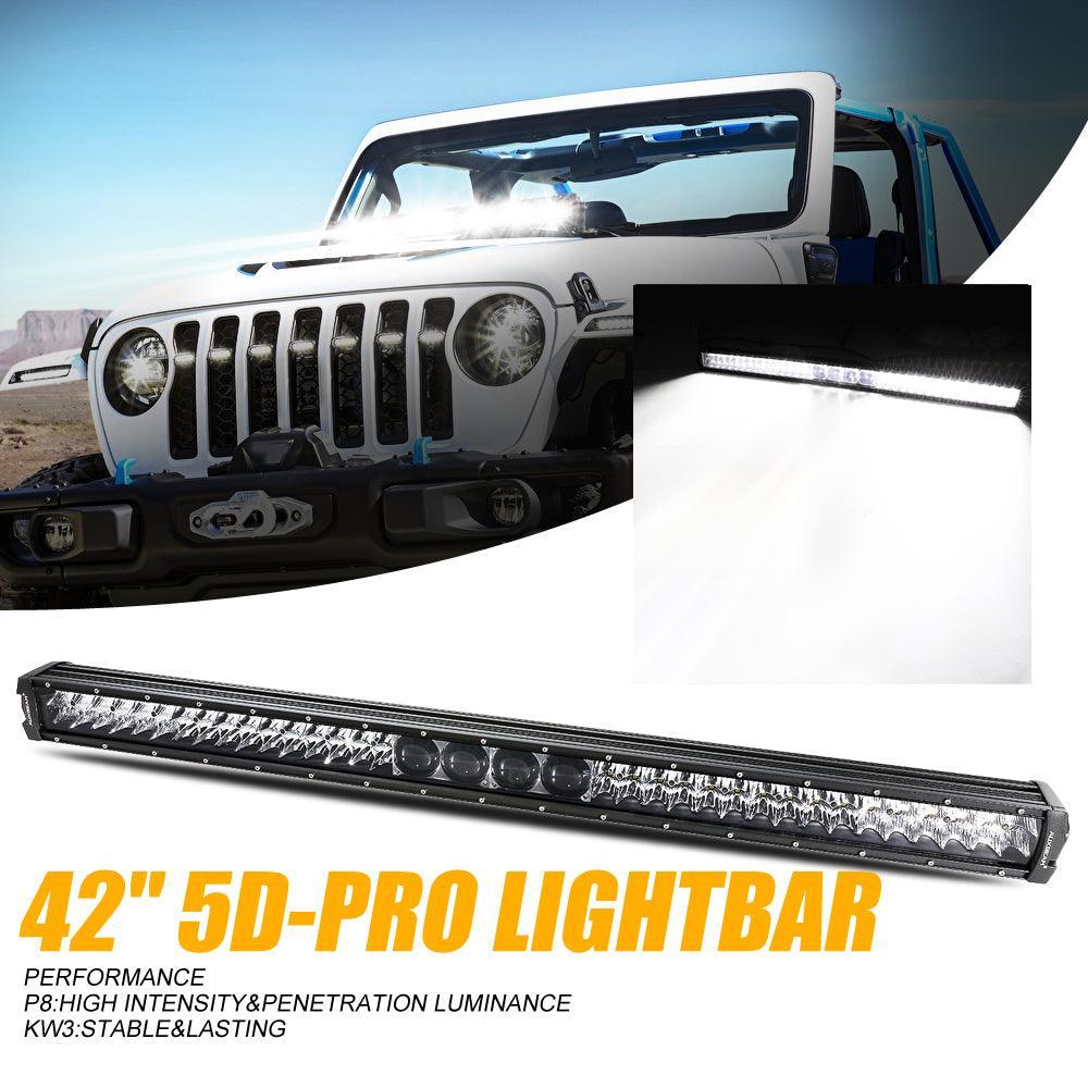 AR-800 RGB Switch Panel with APP+42 Inch 5D-PRO LED Light Bar, Toggle/ Momentary/ Pulsed Mode Supported - Image 2