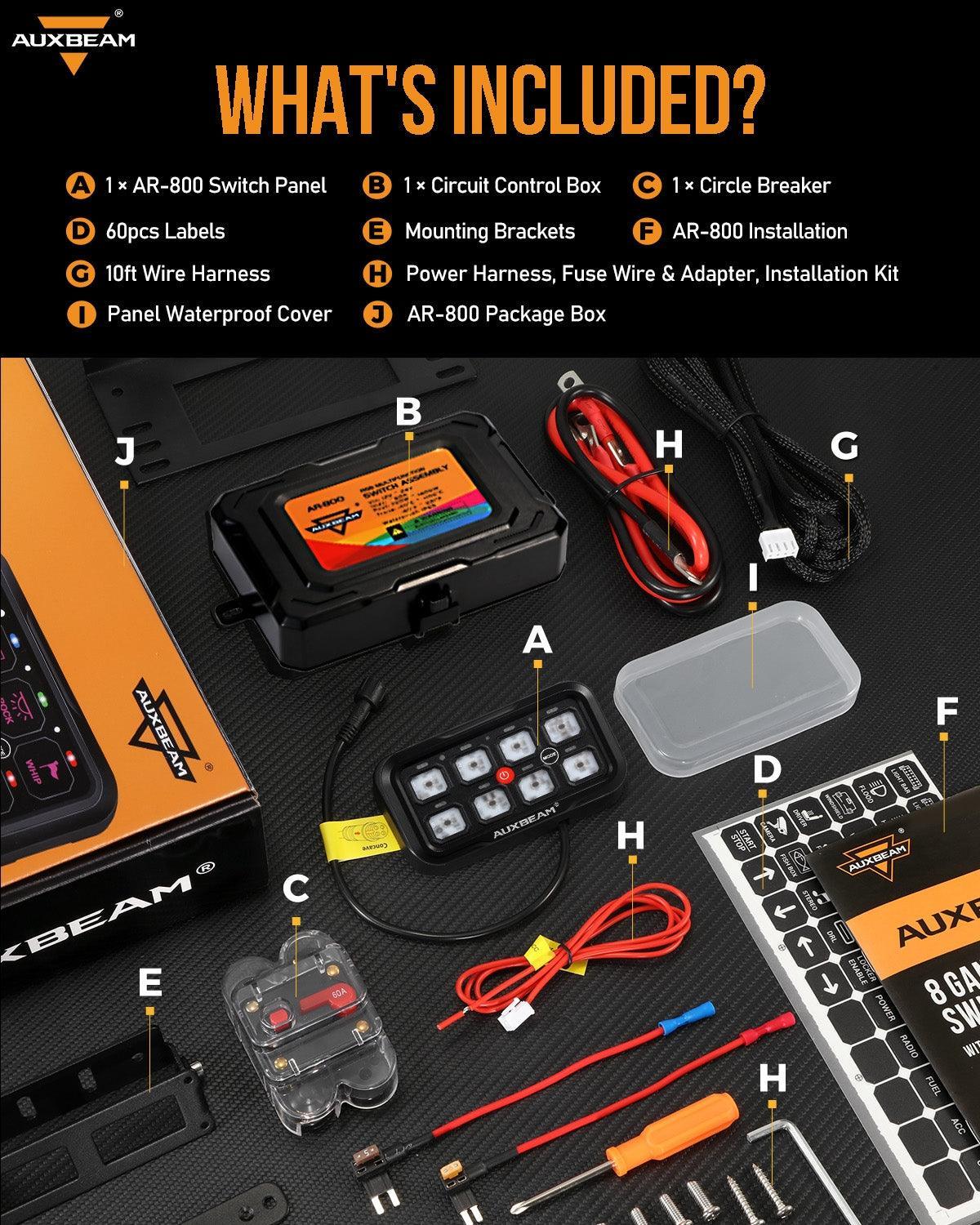 AR-800 RGB Switch Panel with APP+12 Inch 5D-PRO LED Light Bar, Toggle/ Momentary/ Pulsed Mode Supported - Image 17