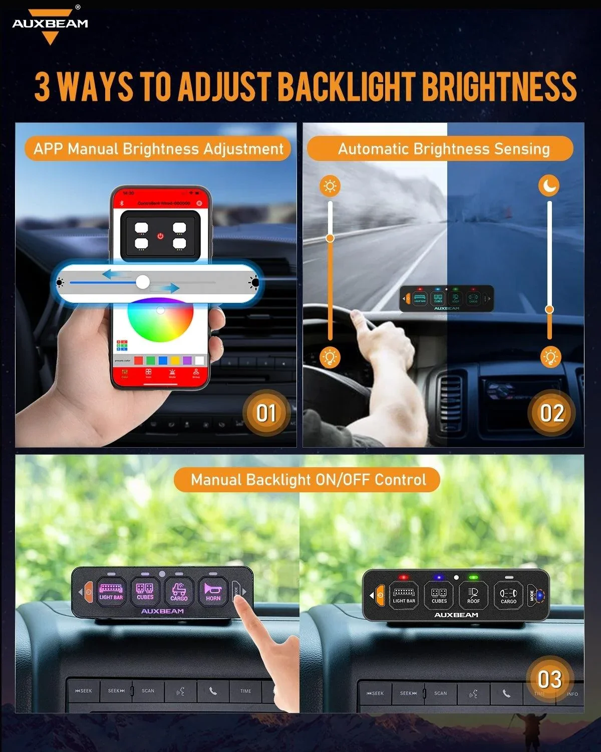 AS Series 4 Gang (AS-400) RGB Slim Switch Panel with APP&Remote Control, Toggle/ Momentary/ Pulsed Mode Supported(One-Sided Outlet) - Image 7