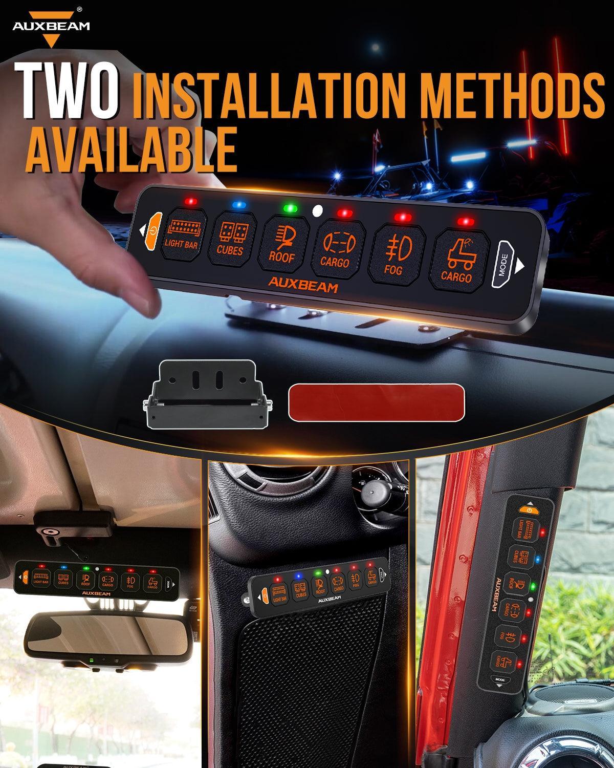 AS Series 6 Gang (AS-600) RGB Slim Switch Panel with APP&Remote Control, Toggle/ Momentary/ Pulsed Mode Supported(One-Sided Outlet) - Image 8
