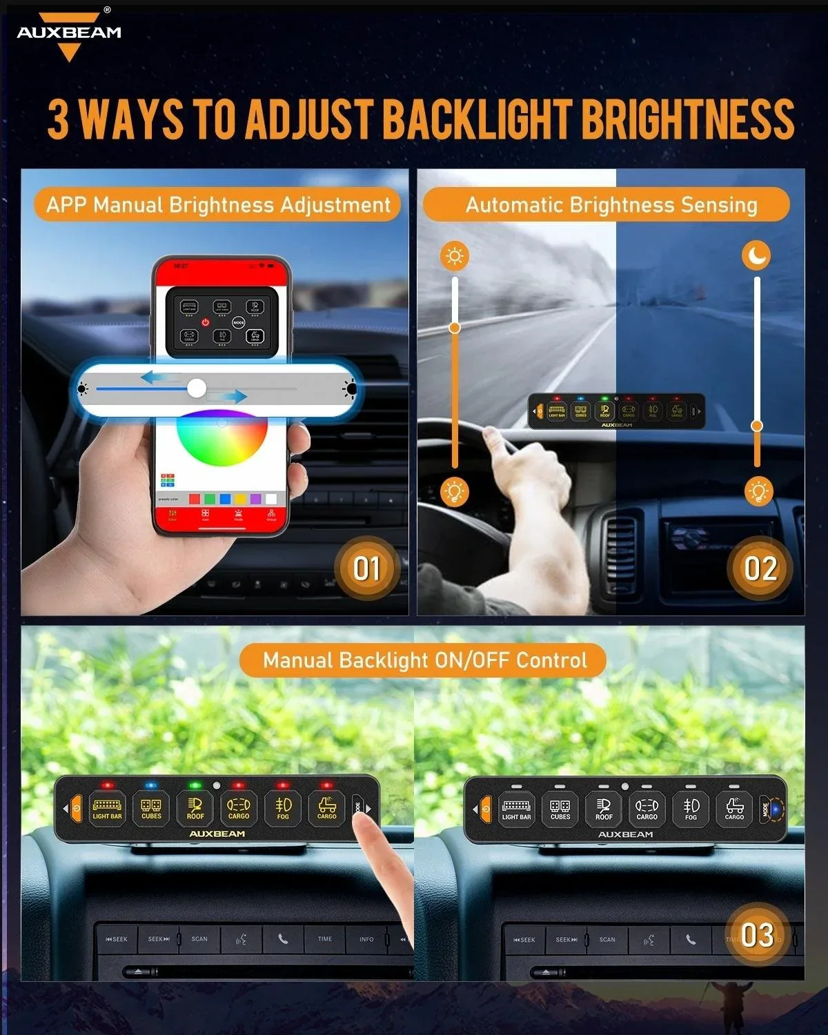 AS Series 4/6/8 Gang RGB Slim Switch Panel with APP&Remote Control, Toggle/ Momentary/ Pulsed Mode Supported(One-Sided Outlet) - Image 10