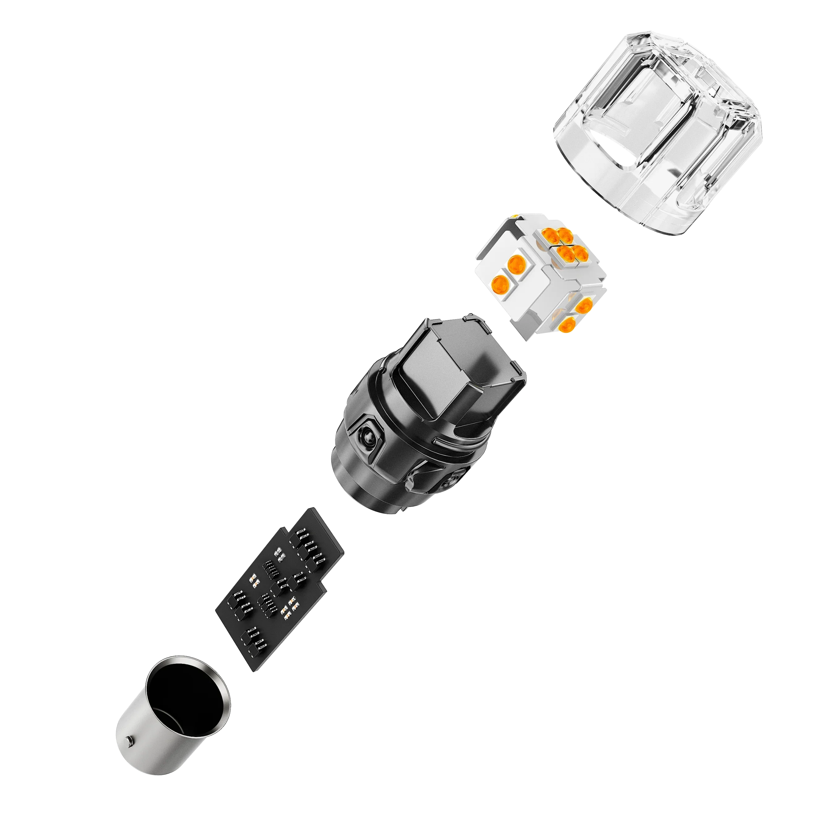 🆕BAU15S 7507 LED Turn Signal Light Rear/Front, Side Maker Light Bulbs 13W 500% High Brightness CAN-Bus Error Free 3000K Amber B52 Series |2 Bulbs - Image 10
