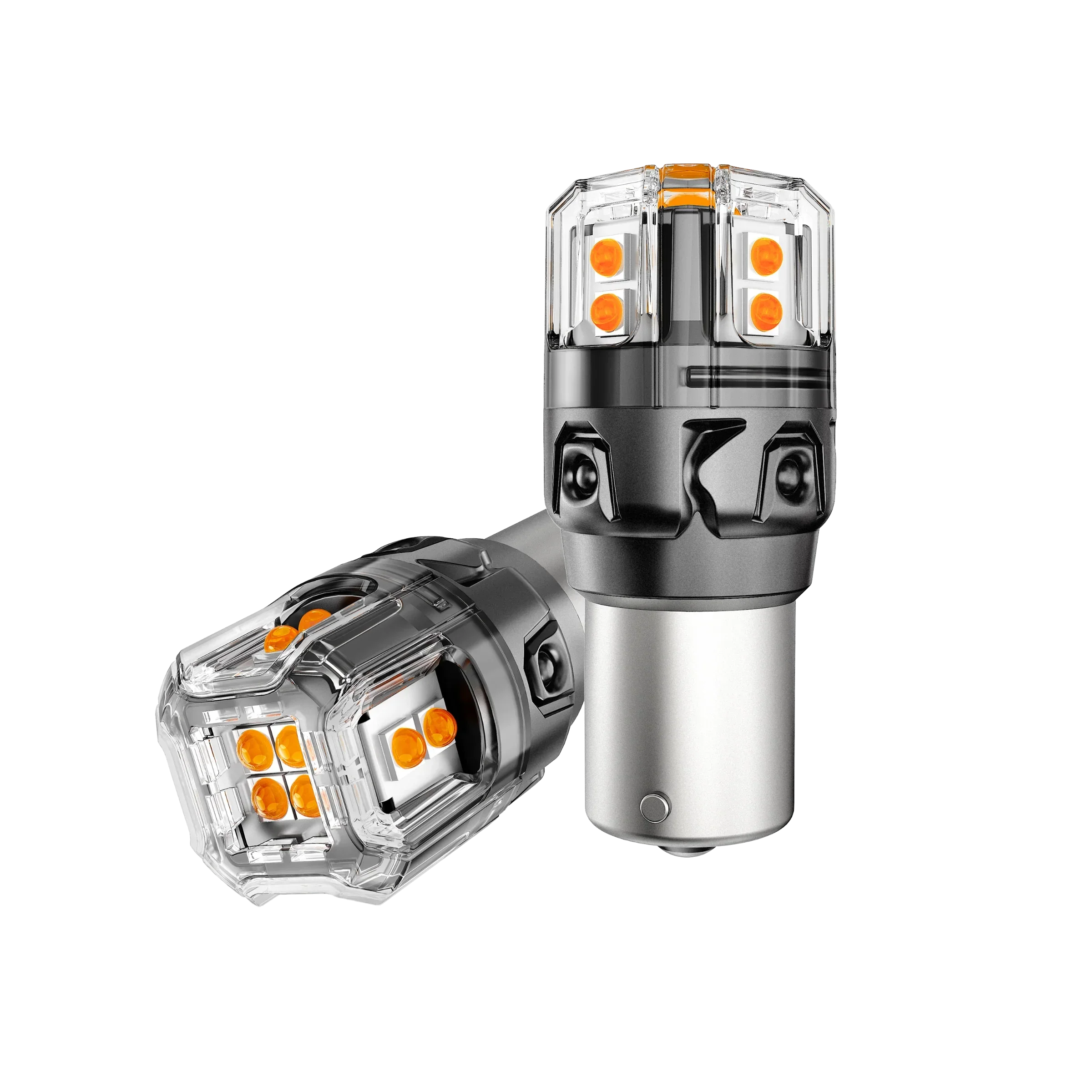 🆕BAU15S 7507 LED Turn Signal Light Rear/Front, Side Maker Light Bulbs 13W 500% High Brightness CAN-Bus Error Free 3000K Amber B52 Series |2 Bulbs - Image 14