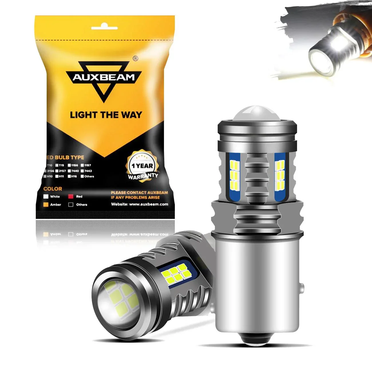 (2pcs/set) Y2 Series 3-Sides Cool White LED Brake/Turn Single/Back-up/Side Maker/DRL - Image 7