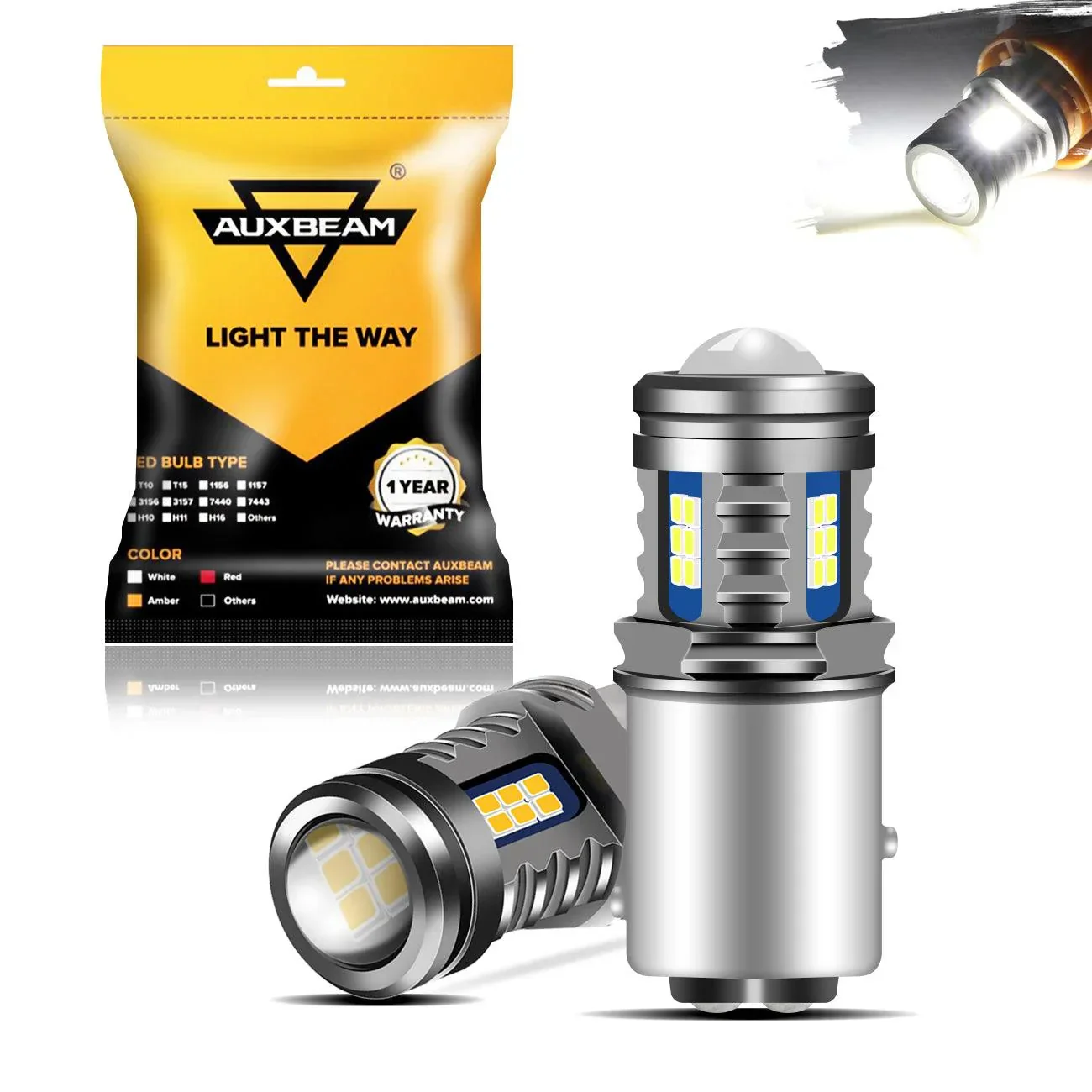 (2pcs/set) Y2 Series 3-Sides Cool White LED Brake/Turn Single/Back-up/Side Maker/DRL - Image 8
