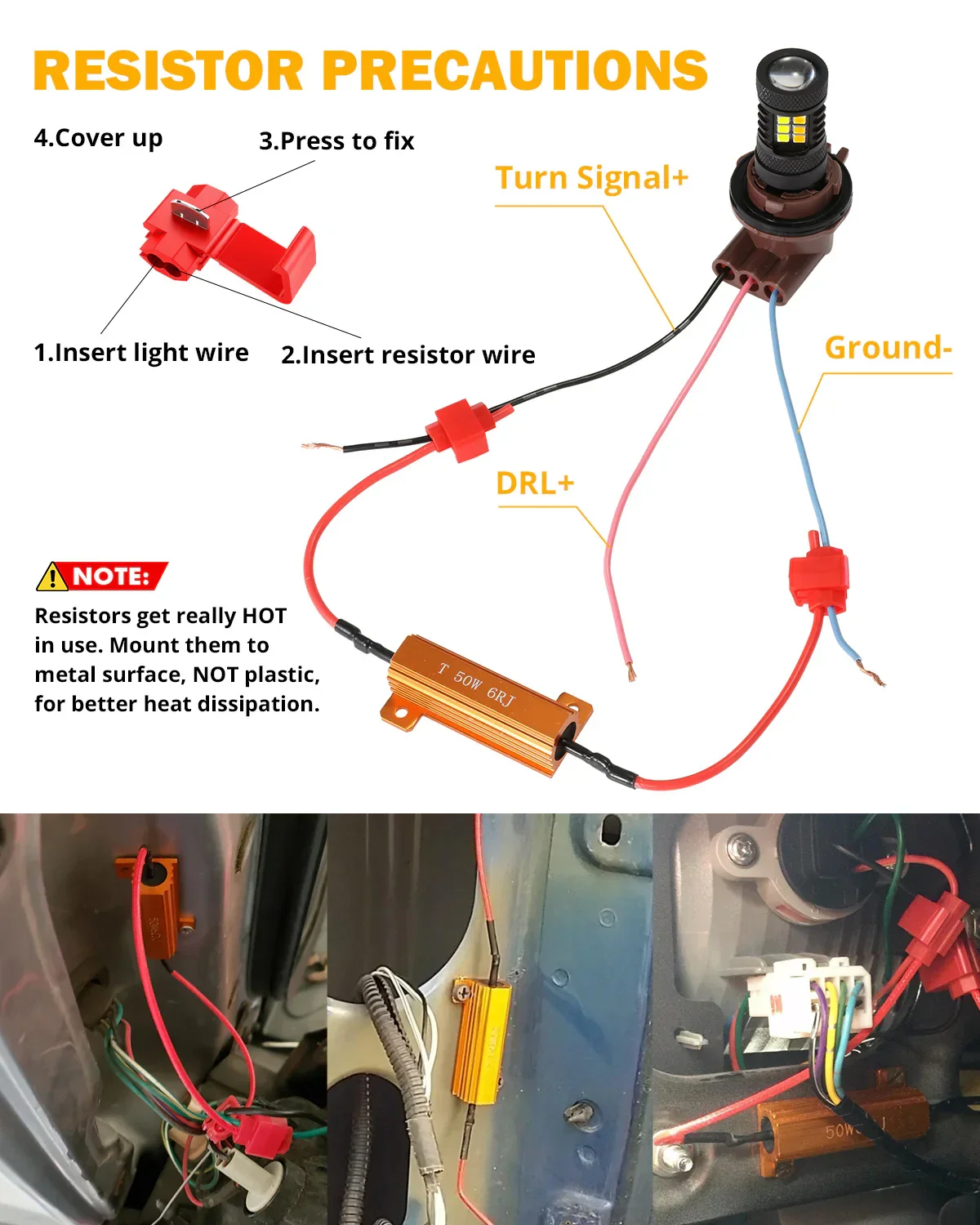 For 2009-2015 Toyota Tacoma 3157 DRL&Turn Signal Light Dual Color Lighting Switchback White&Amber - Image 10