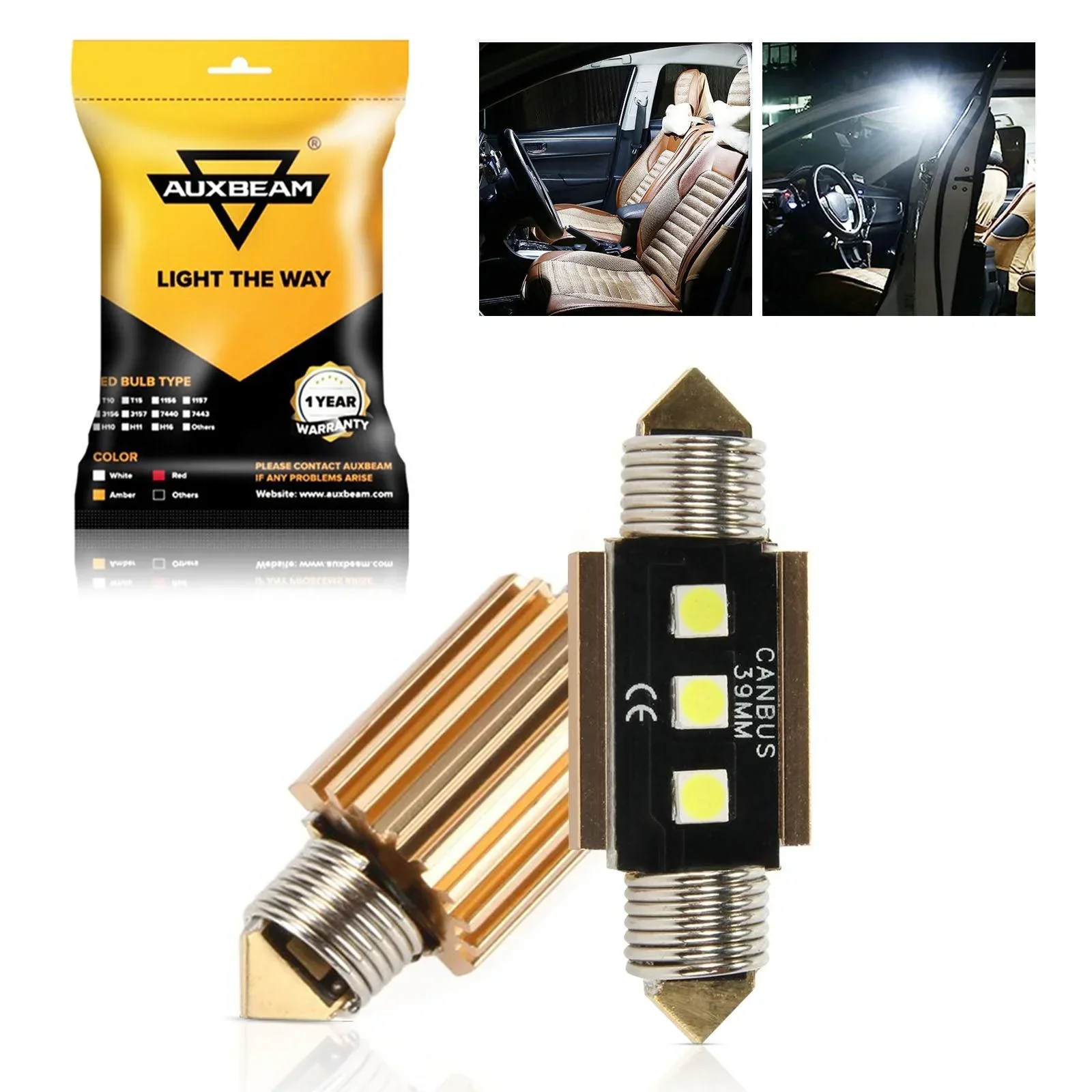 LED Festoon Canbus For Interior Dome Map License Plate Bulbs - Image 12