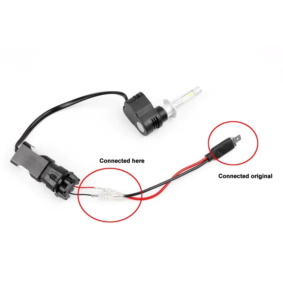 H3 Car Light Socket LED light Wire Harness Connector - Image 6
