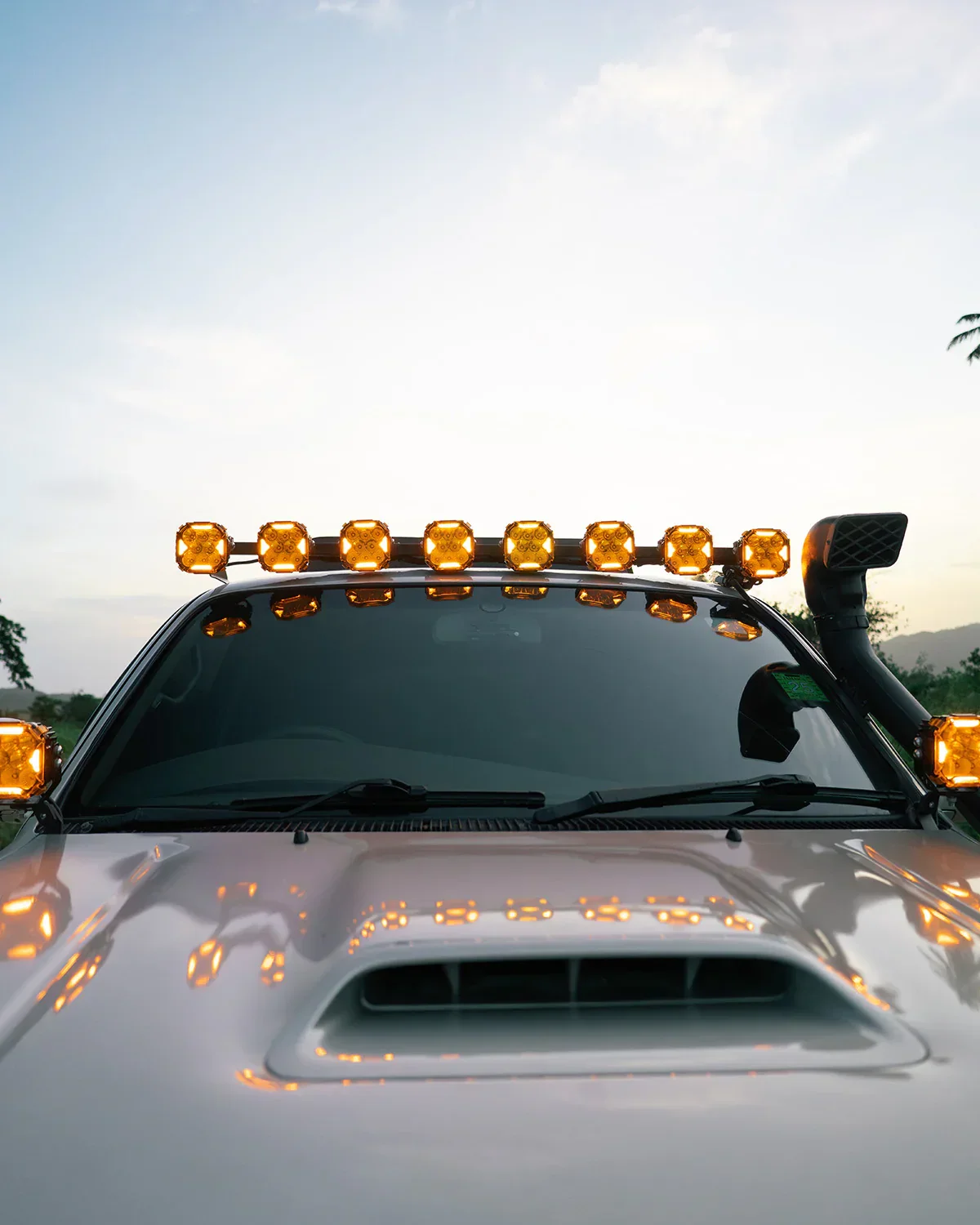 CUBE-Z Series 4 Inch Spot LED Pod Lights Off Road Lights with White DRL & Amber Turn Signal Lights - Image 6