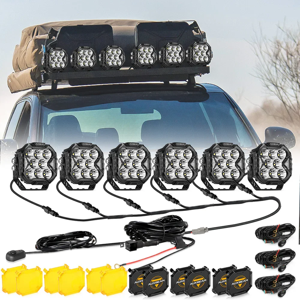 CUBE-Z Series 4 Inch Spot LED Pod Lights Off Road Lights with White DRL & Amber Turn Signal Lights - Image 17