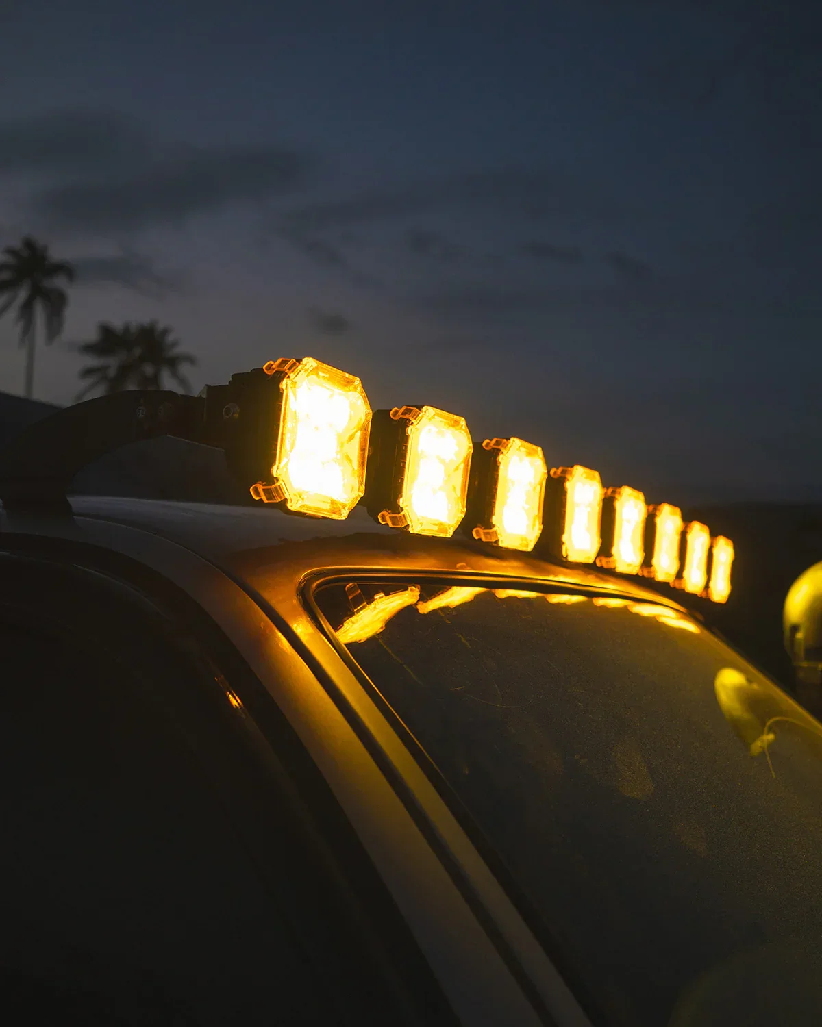 CUBE-Z Series 4 Inch Spot LED Pod Lights Off Road Lights with White DRL & Amber Turn Signal Lights - Image 5