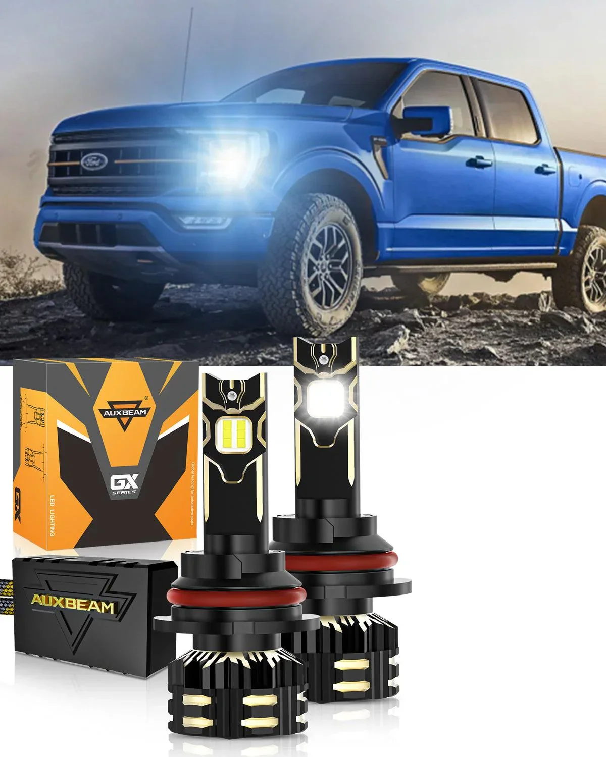 For 2000-2003 Ford F-150 9007 LED Headlight Bulbs Bundle - Image 14