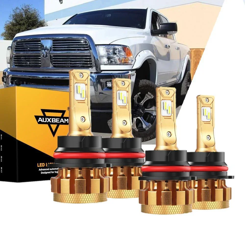 For 2000-2001 Dodge Ram 3500(with 4 headlamps) F-16 Plus Series Built-in Canbus Automotive Grade 14000LM LED Light Bulbs High Low Beam Bundle - Image 8