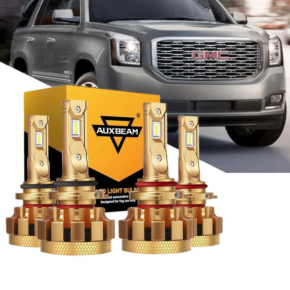 For 2000-2001 GMC Yukon XL 1500 F-16 Plus Series Built-in Canbus Automotive Grade 14000LM LED Light Bulbs High Low Beam Bundle - Image 8