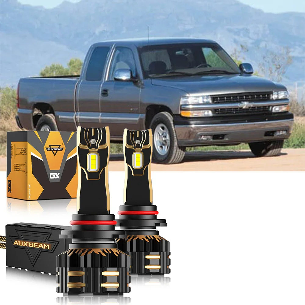 For 2000-2002 Chevrolet Silverado 1500 9005 9006 LED Headlight Bulbs Bundle - Image 12