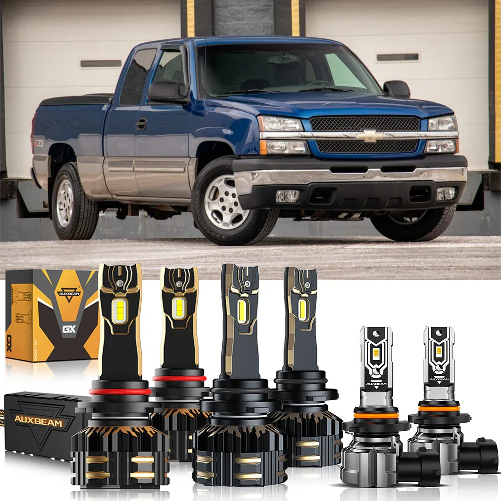 Fro 2003-2006 Chevrolet Silverado 1500 9005 9006 LED Headlight Bulbs Bundle - Image 11